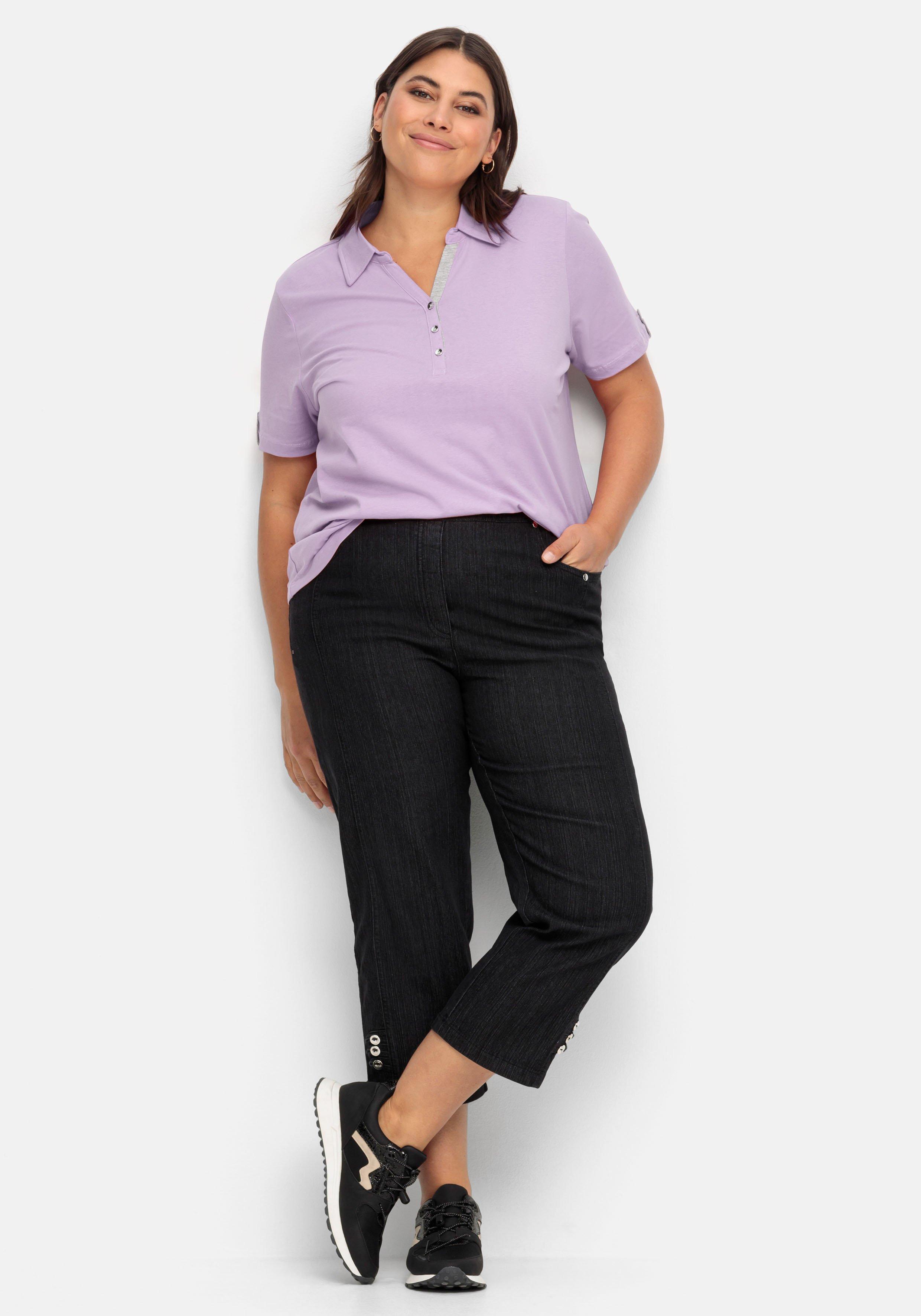 Poloshirt mit kurzem Arm und Kontrastdetails
