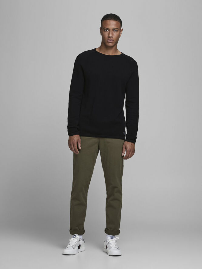 Jack & Jones JJEHILL KNIT CREW NECK NOOS Black