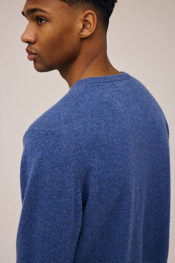 Magasin du Nord Collection Mads 2 - 100% Cashmere Medium blue melange