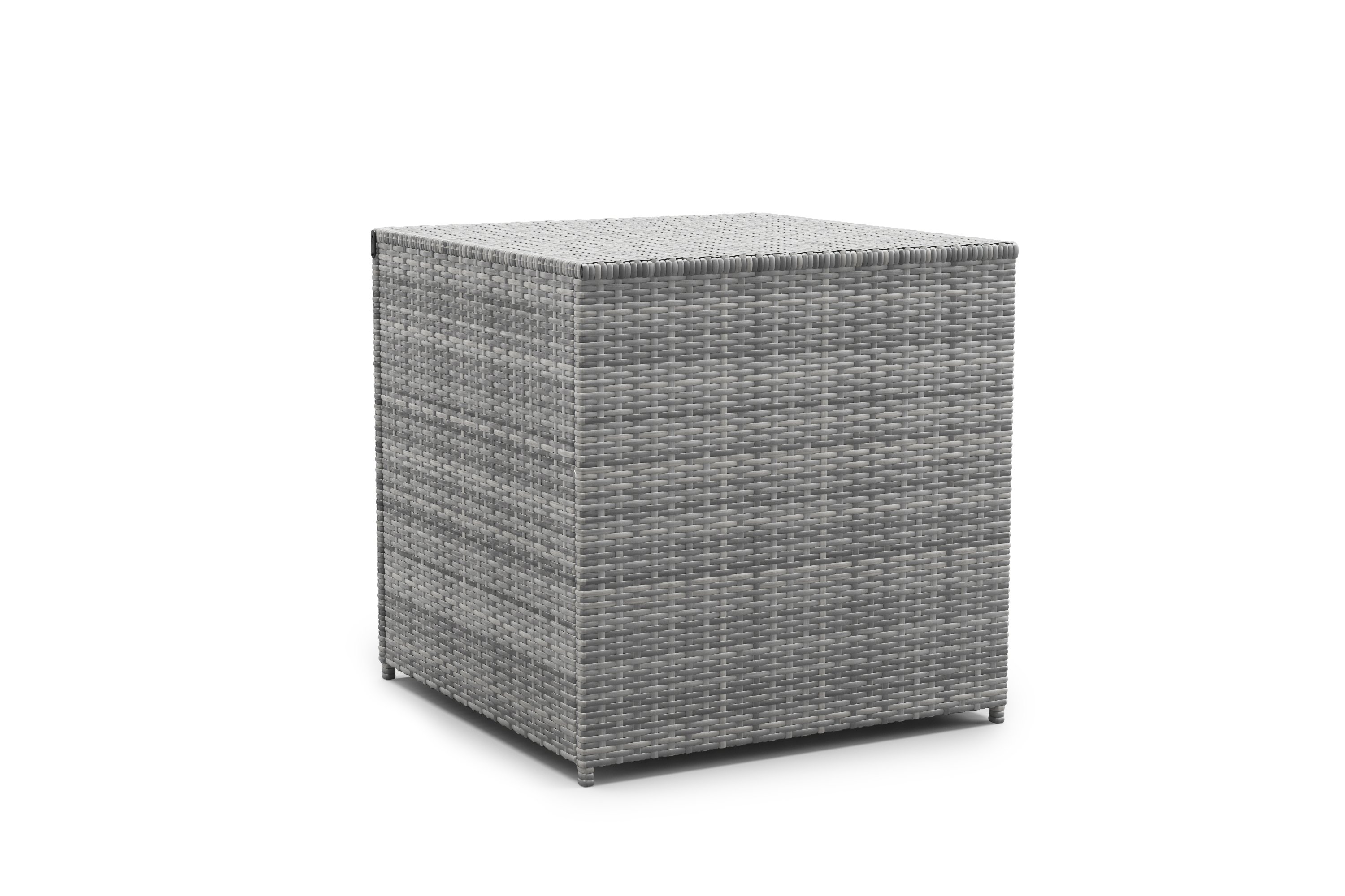 Rattanlounge mit Kissenbox BORA BORA grau/weiss