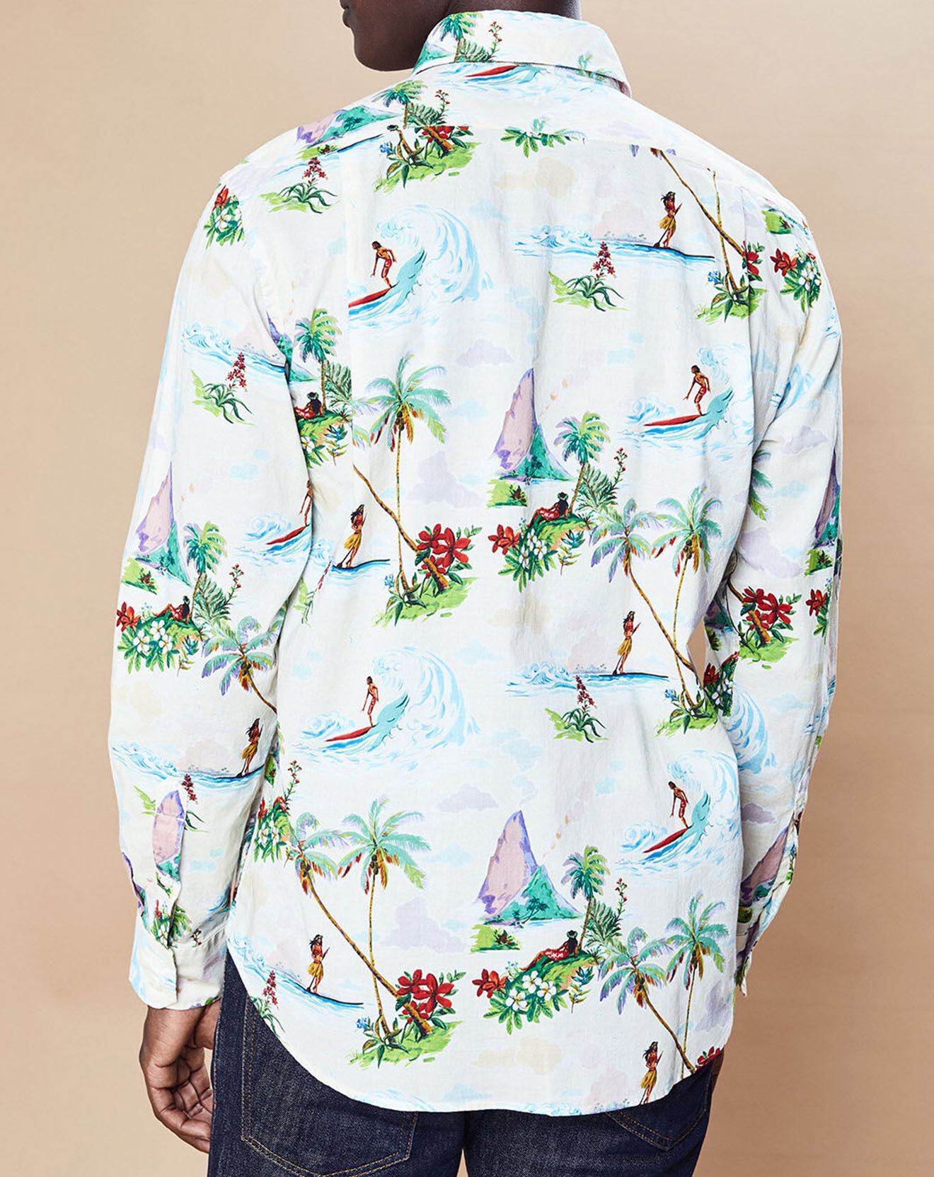 Hartford Chemise regular Paul toucan blanc/multicolore