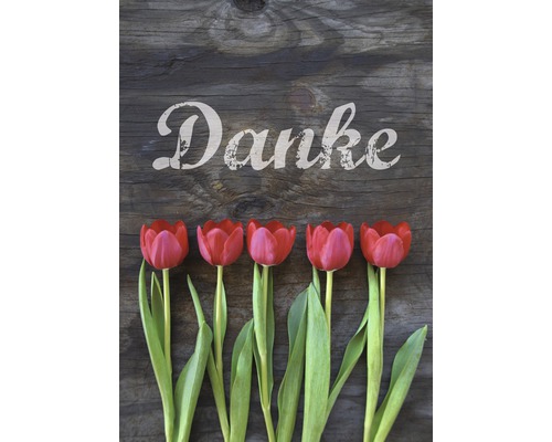 Ansichtkaart Bedankt Tulpen 10,5x14,8 cm