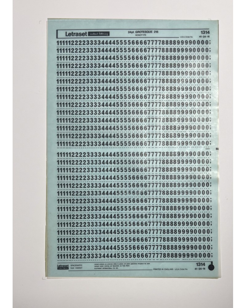 letraset-1314- GROTESQUE 216 - 24pt