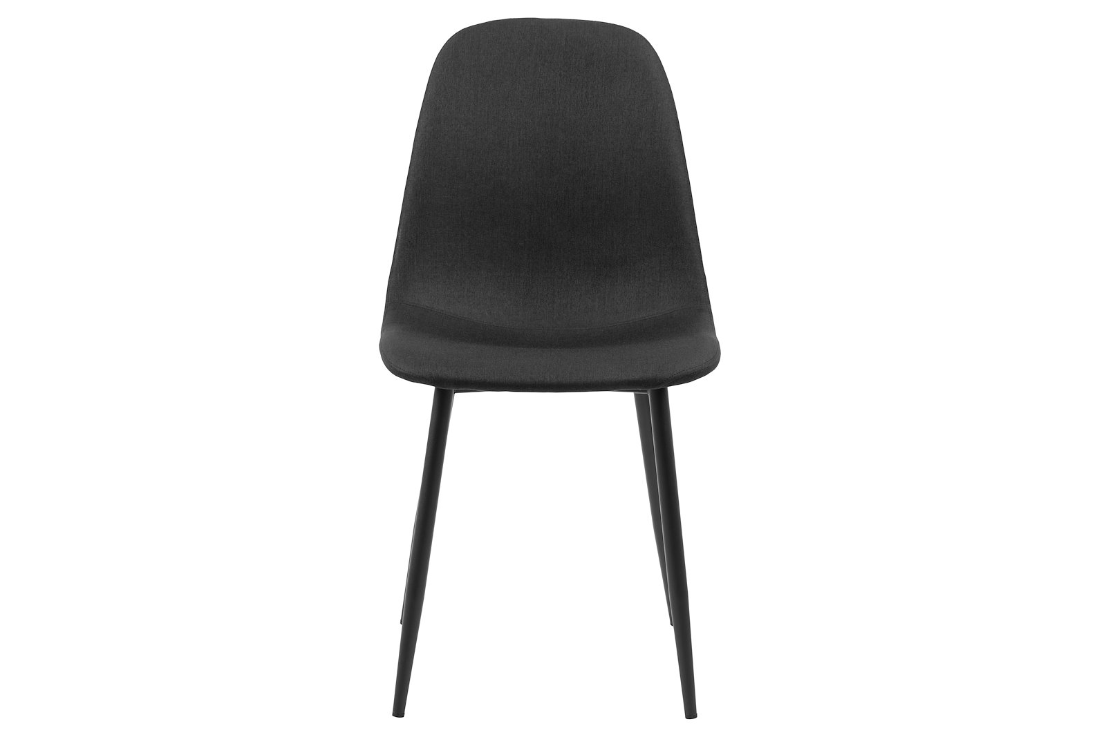 Celia spisestol Tekstil Nesia 70 Black og ben i sortlakkert stål