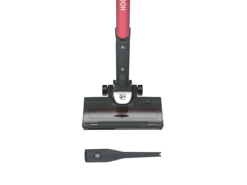 Hoover Akku-Hand- und Stielsauger HF522STH 011 Grau/Rot Kompakter Besenstaubsauger ohne Kabel