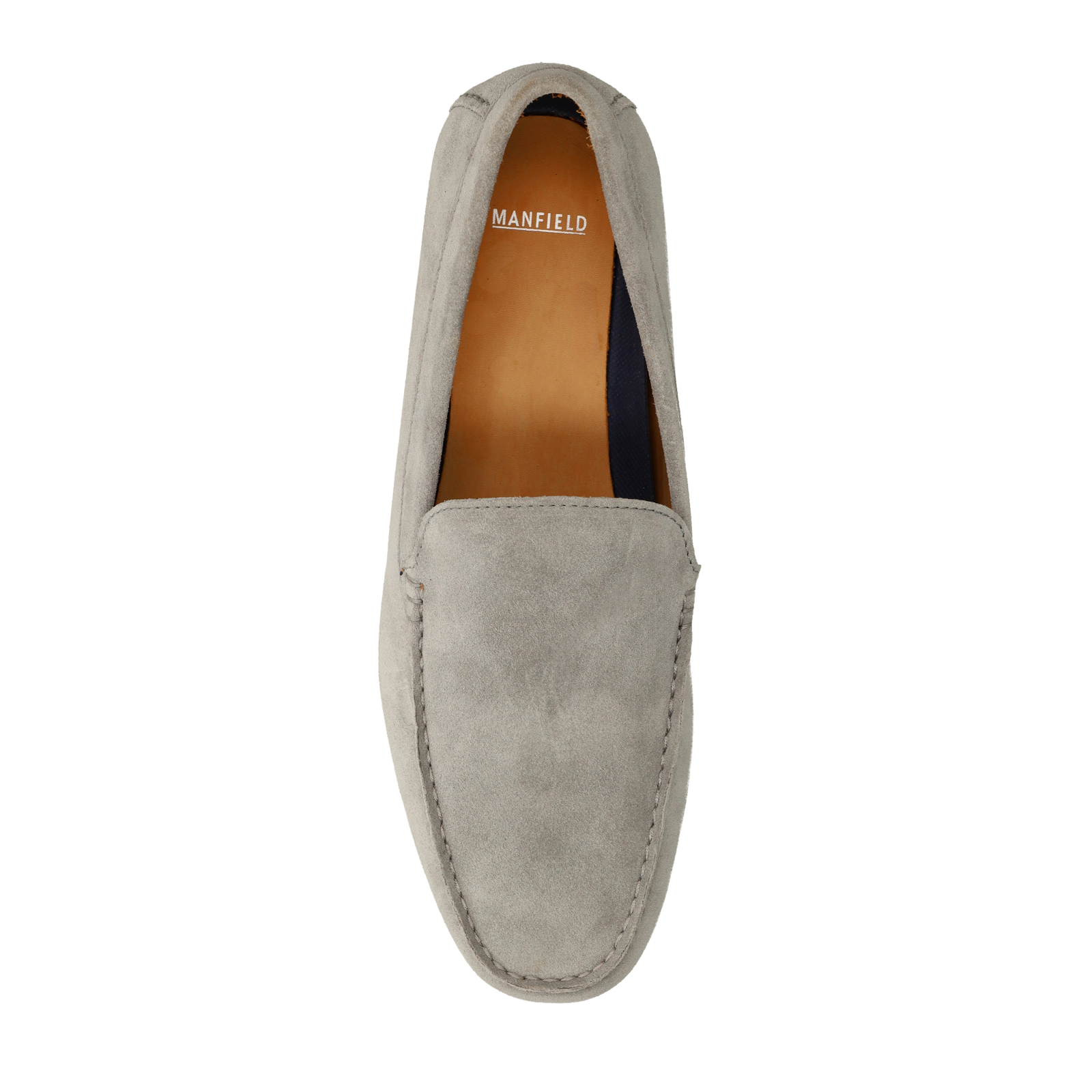 Grijze suède loafers