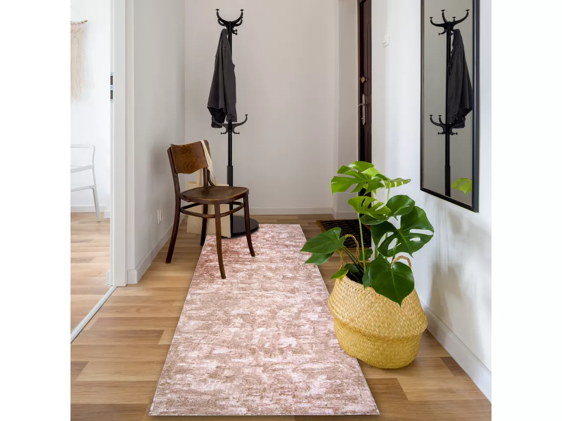 Tapis de couloir SOLID beige 30 BÉTON 100x370 cm