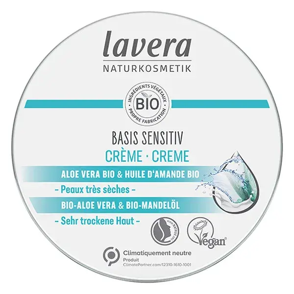 Lavera Crème Basis Sensitive 150 ml