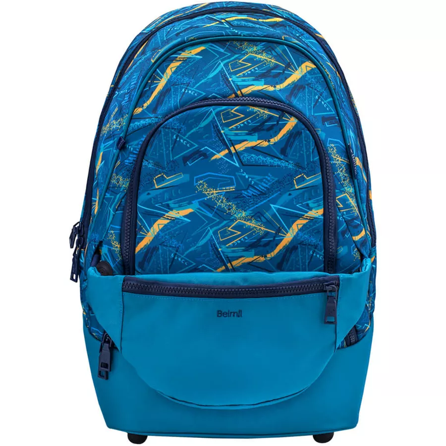 Belmil Schulrucksack 2-IN-1 Schulrucksack & Gürteltasche Baltic