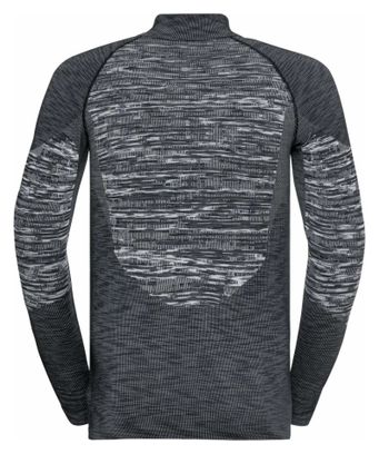 Maillot Manches Longues 1/2 Zip Femme Odlo Blackcomb Eco Noir Gris