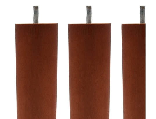 SOMEO - Pied cylindrique bois (lot de 4) marron 20 cm
