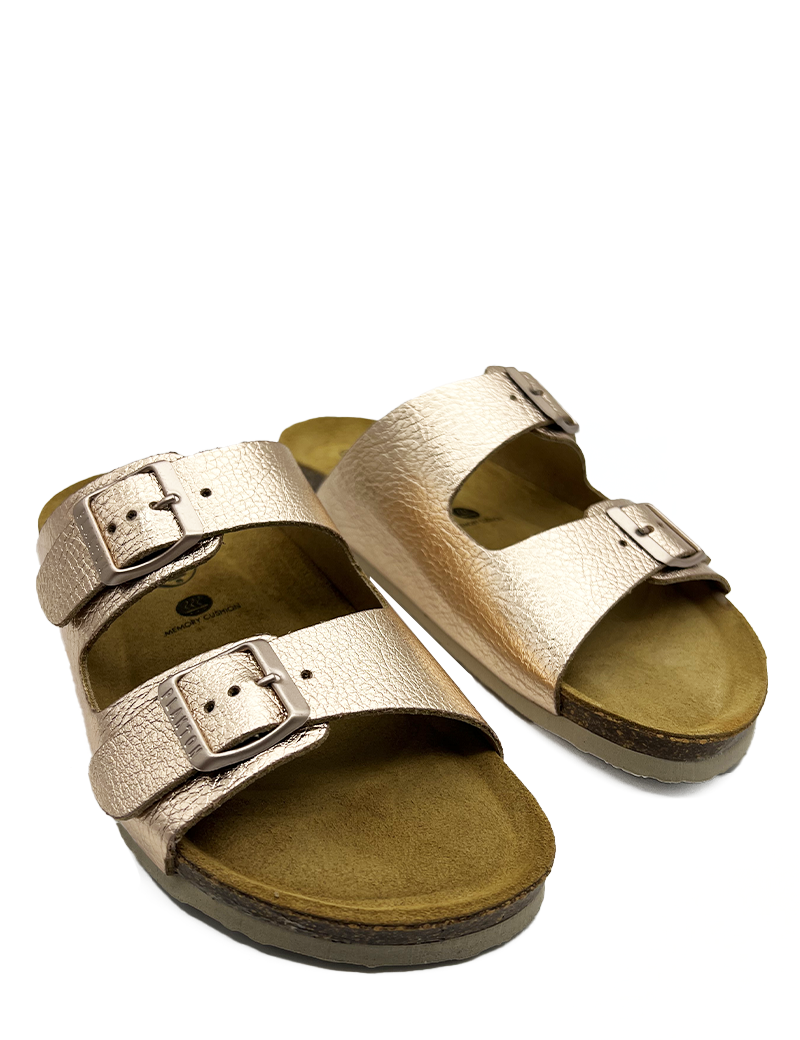 PLAKTON MULES FEMME LAMÉ ROSE