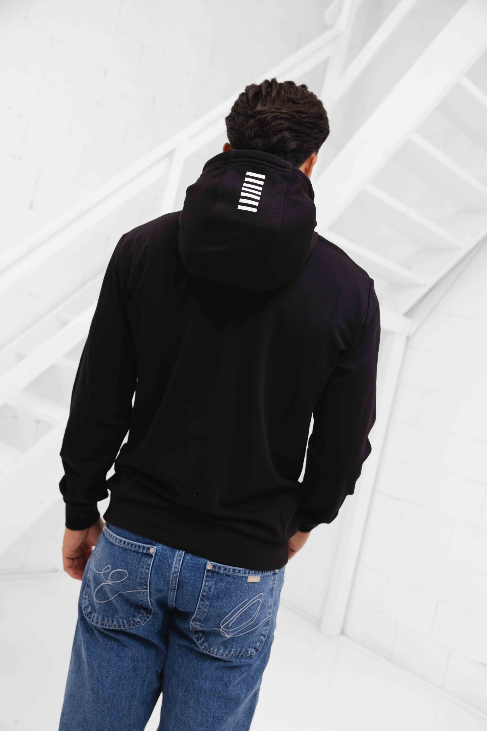 Emporio Armani EA7 8NPM32 Hoodie Heren Zwart