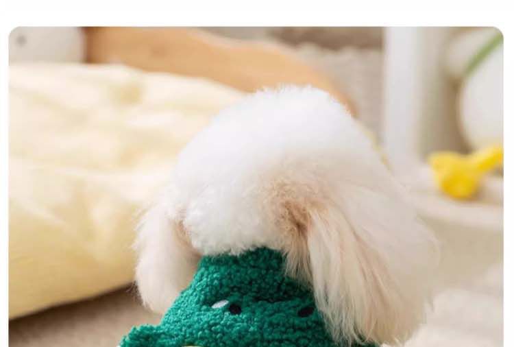 Cissilli - Dinosaurus Faux Shearling Hooded Pet Top