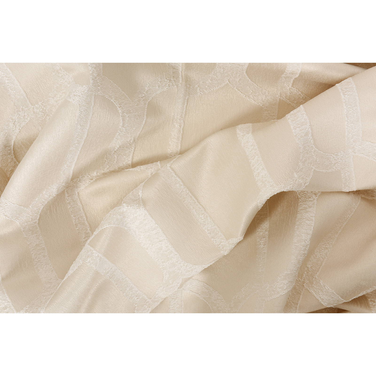 Fertigvorhang Jacquard Wabe 135 x 250 cm creme
