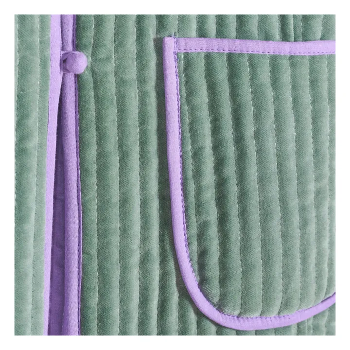Maria de la Orden Veste Matelassée Fittonia | Bleu Vert
