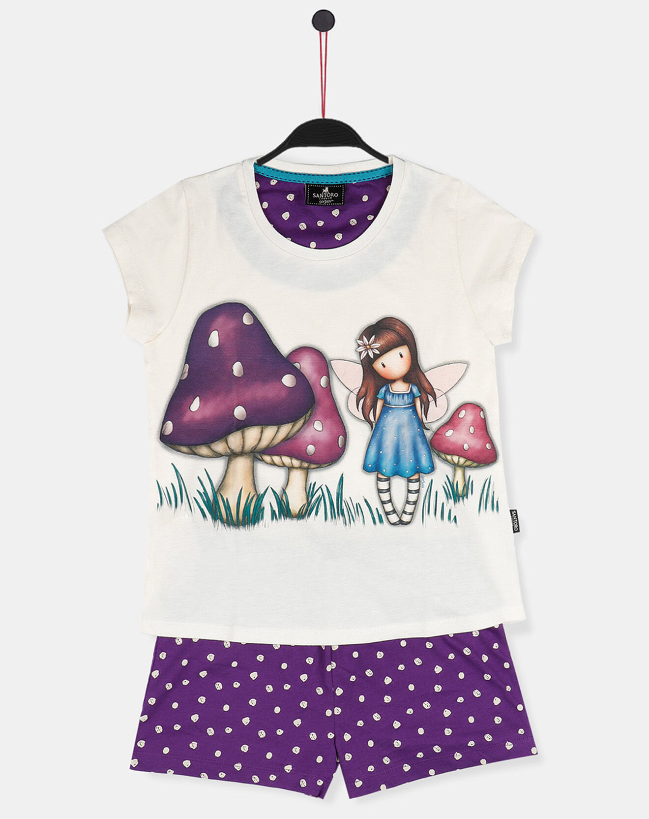 Santoro Gorjuss Pyjama Premado Faerie Folk violet/blanc