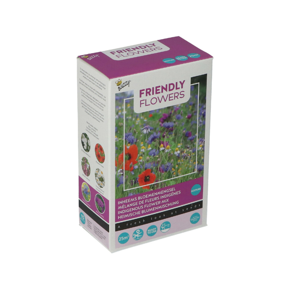 Buzzy Strooidoosje Friendly Flowers Inheems 25 m²