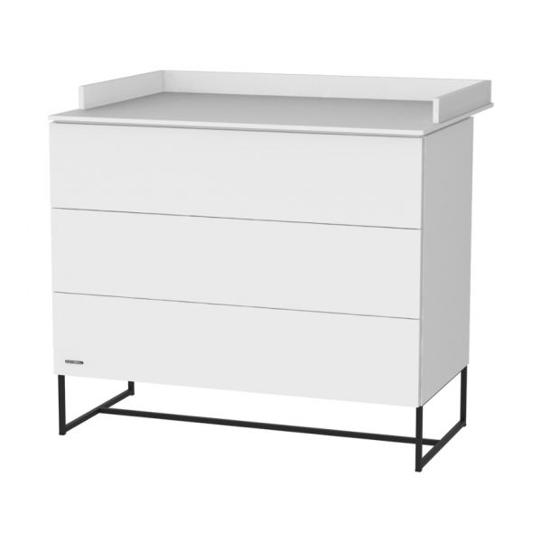 Kidsmill Modular 2 Commode 3L Mat Wit - Zwart - Mat Wit