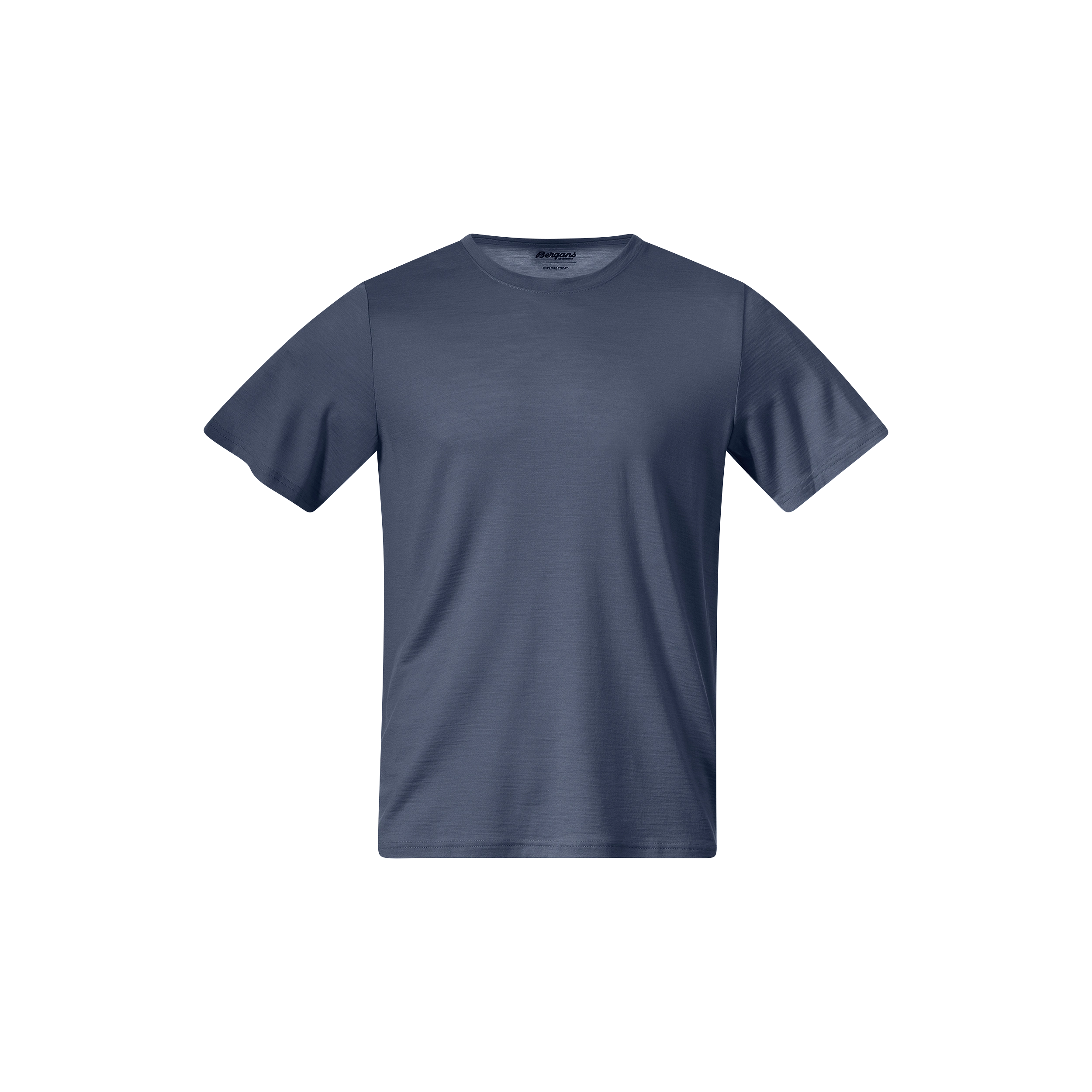 Whenever Merino Tee Men Granite Blue