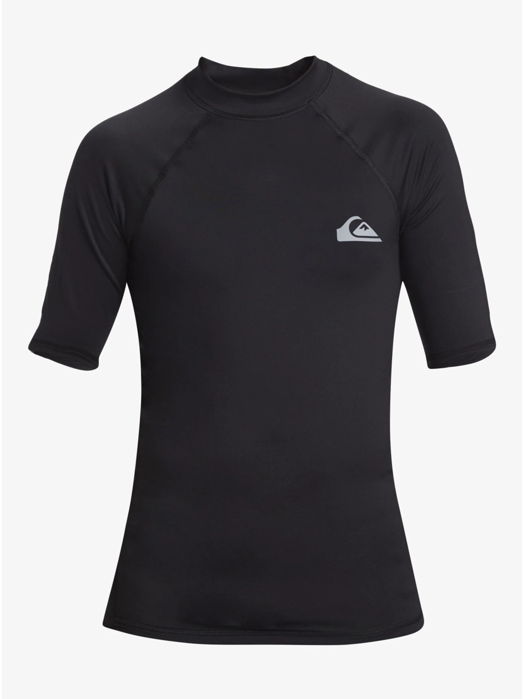Zwart - Quiksilver Youth UPF50 uv-werend hemdje met korte mouwen