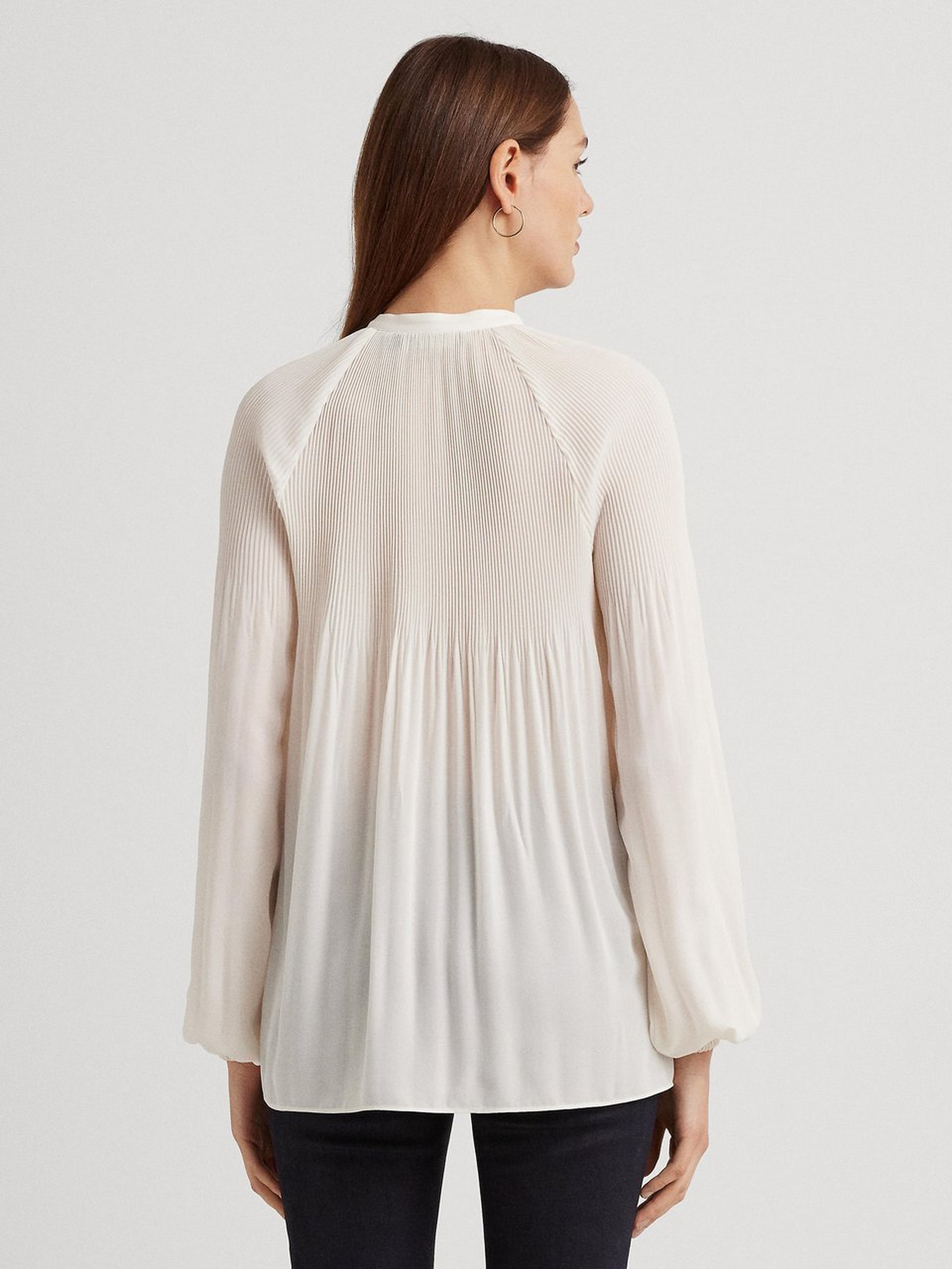 Bluse mit Stehkragen