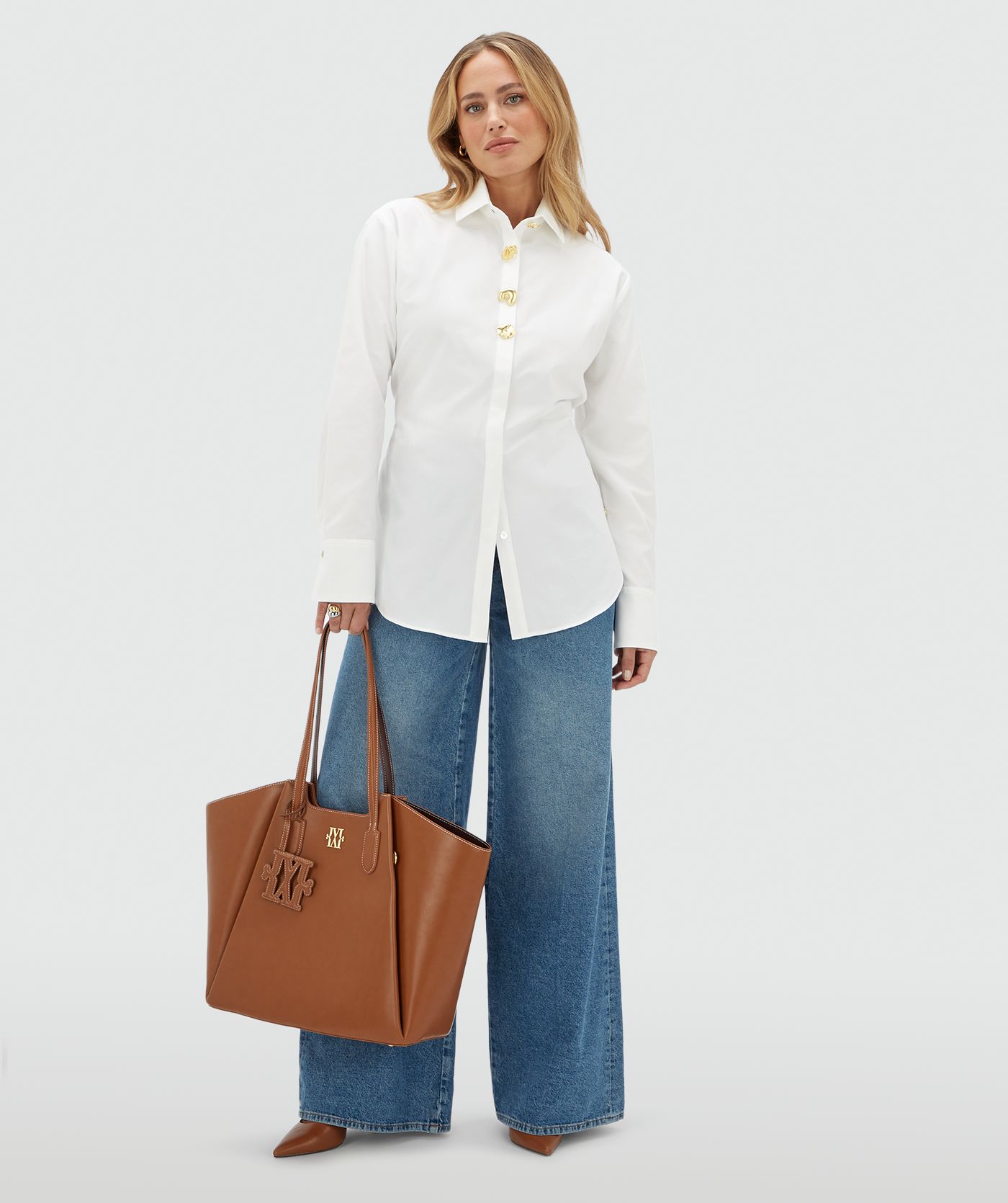 JV-CHENDA oversized blouse - off white