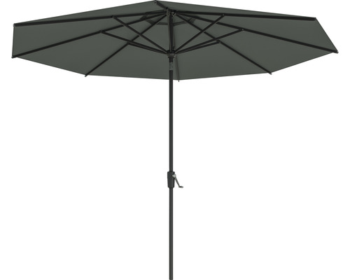 Soluna parasol, Ø 300 cm, polyester (PES), donkergrijs