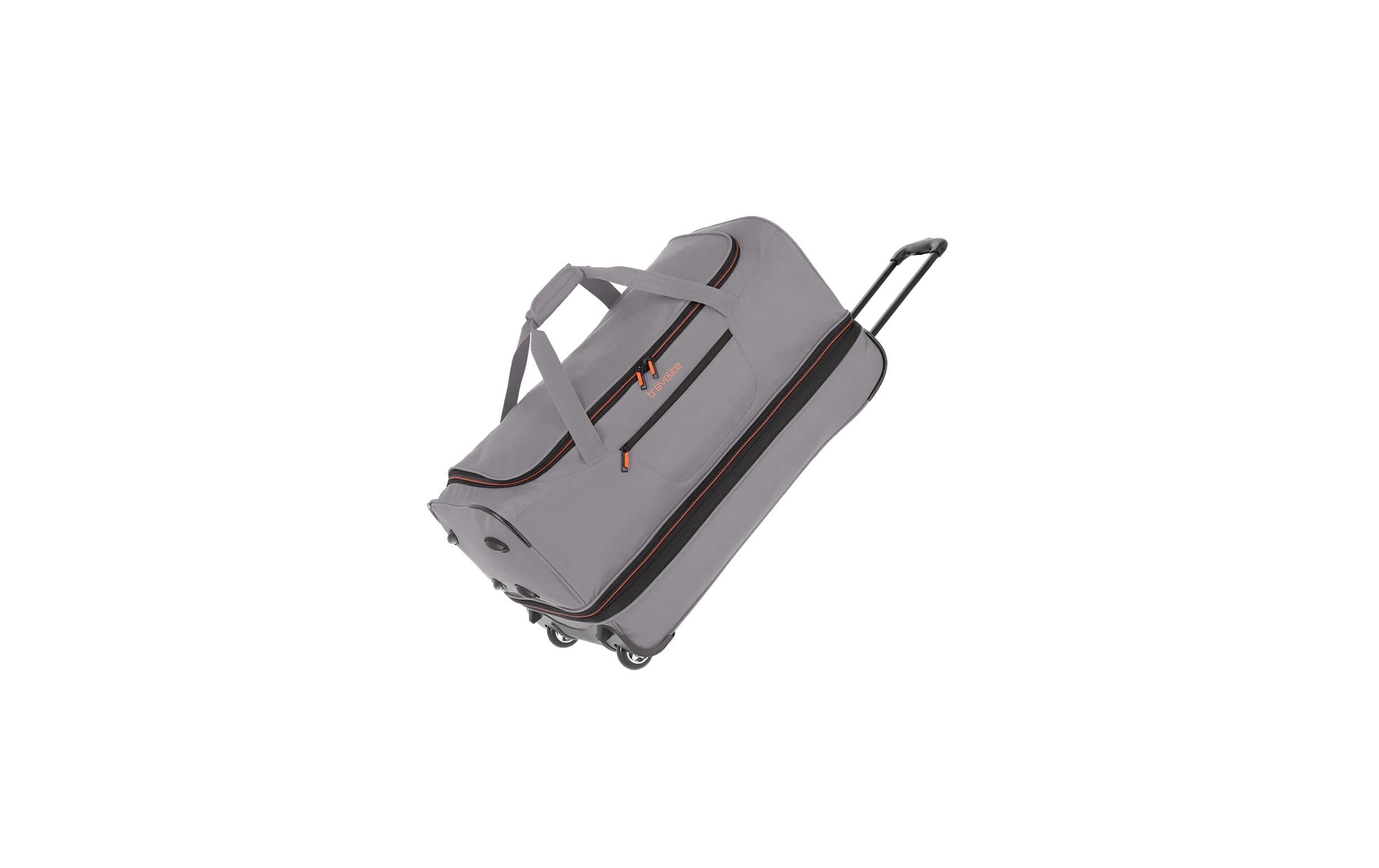 Basics Trolley Reisetasche L erweiterbar, GrauReisekoffer