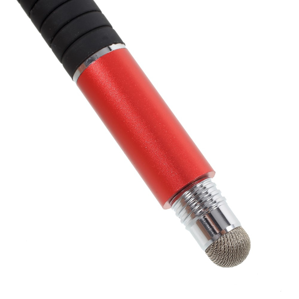 3 in 1 Universal Alu Stylus Touch Pen / Ball Touch Pen   Kugelschreiber (IOS / Android) - Rot
