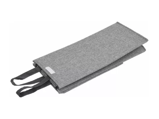 Panier à linge pliable Gris 26x34,5x59,5 Tissu en faux lin
