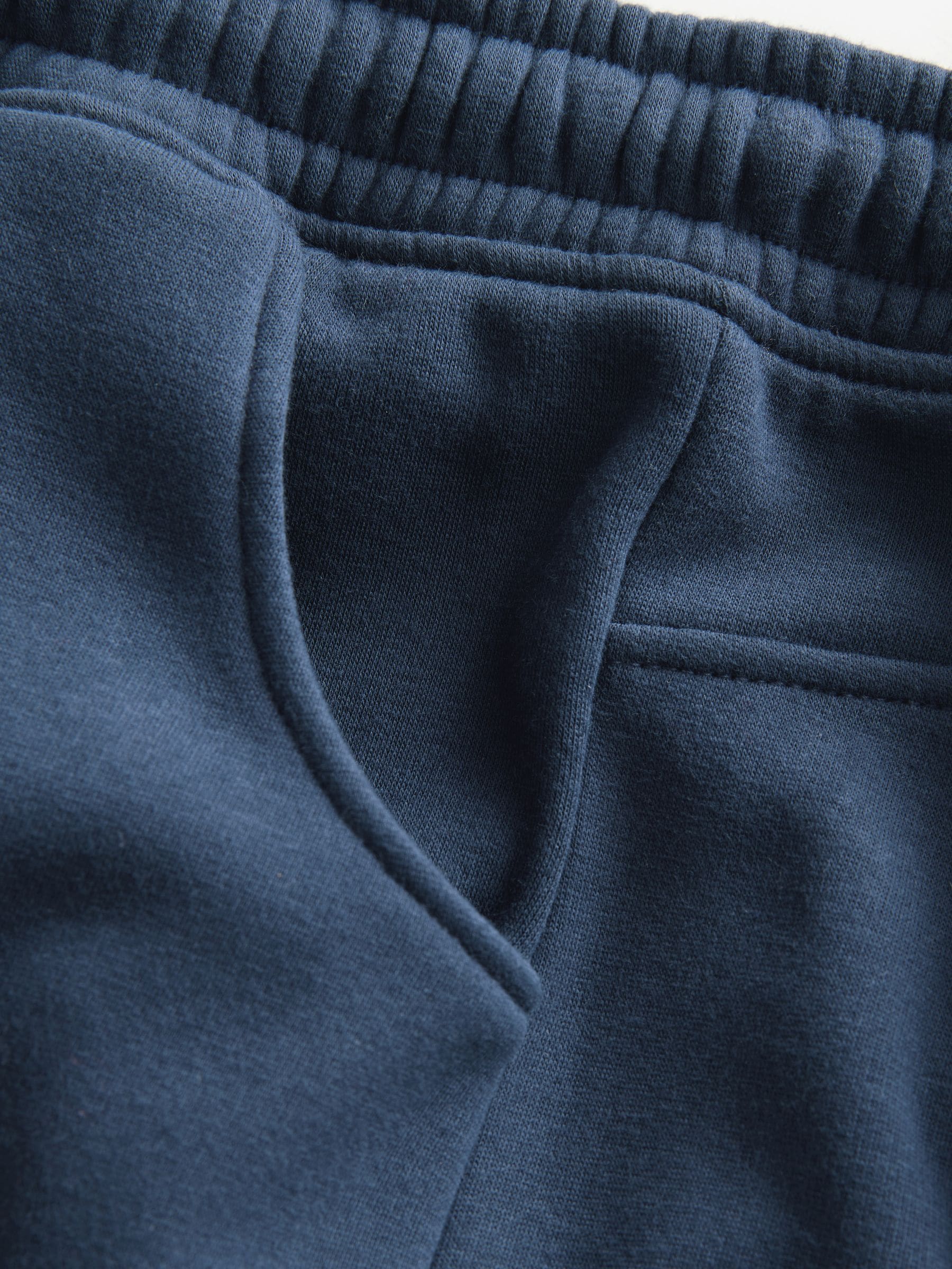 Marineblauw - Joggingbroek gevoerd met fleece (3-16jr)