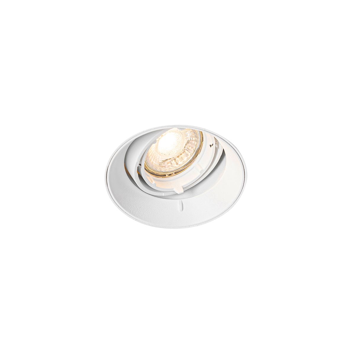 Set van 6 Moderne inbouwspot wit GU10 rond trimless - Oneon