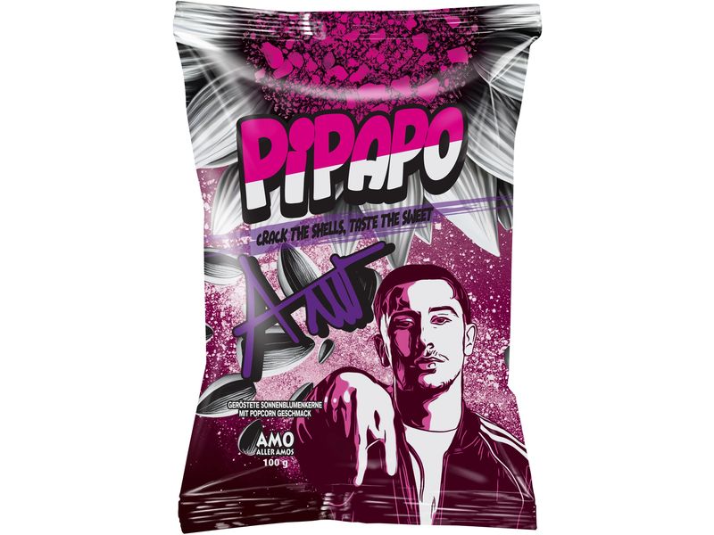 Pipapo Sonnenblumenkernen Popcorn 100 g Geröstete Sonnenblumenkerne mit Popcorn Geschmack
