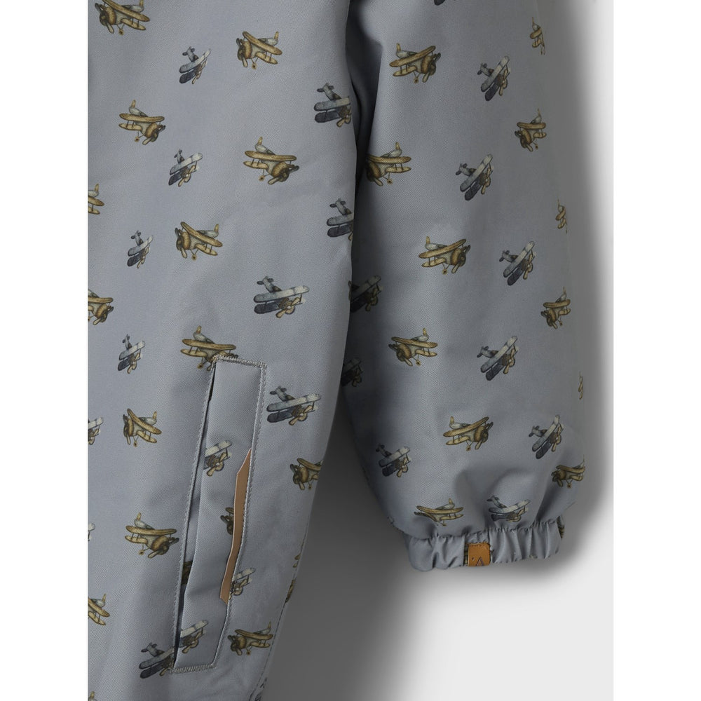 Køb Lil'Atelier Ultimate Grey Airplanes Nmmlasnow10 Flyverdragt Aop Fo Lil