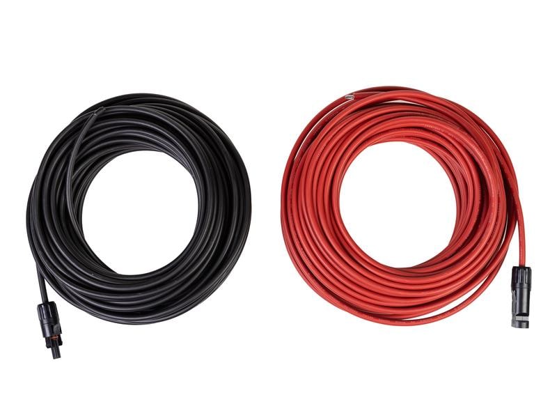 FURBER.power Solarkabel 6 mm² FC4 - offen, Set, 20 m Anschlusskabel Solarpanel zum selber kürzen (MC4-kompatibel)