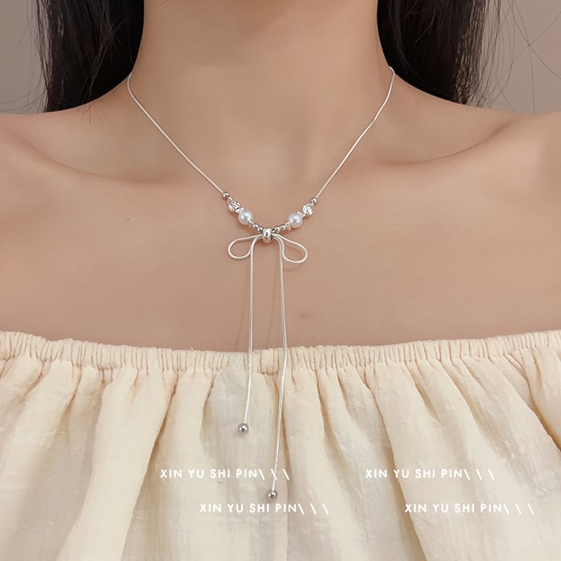 Jamfune - Strik-imitatieparelketting
