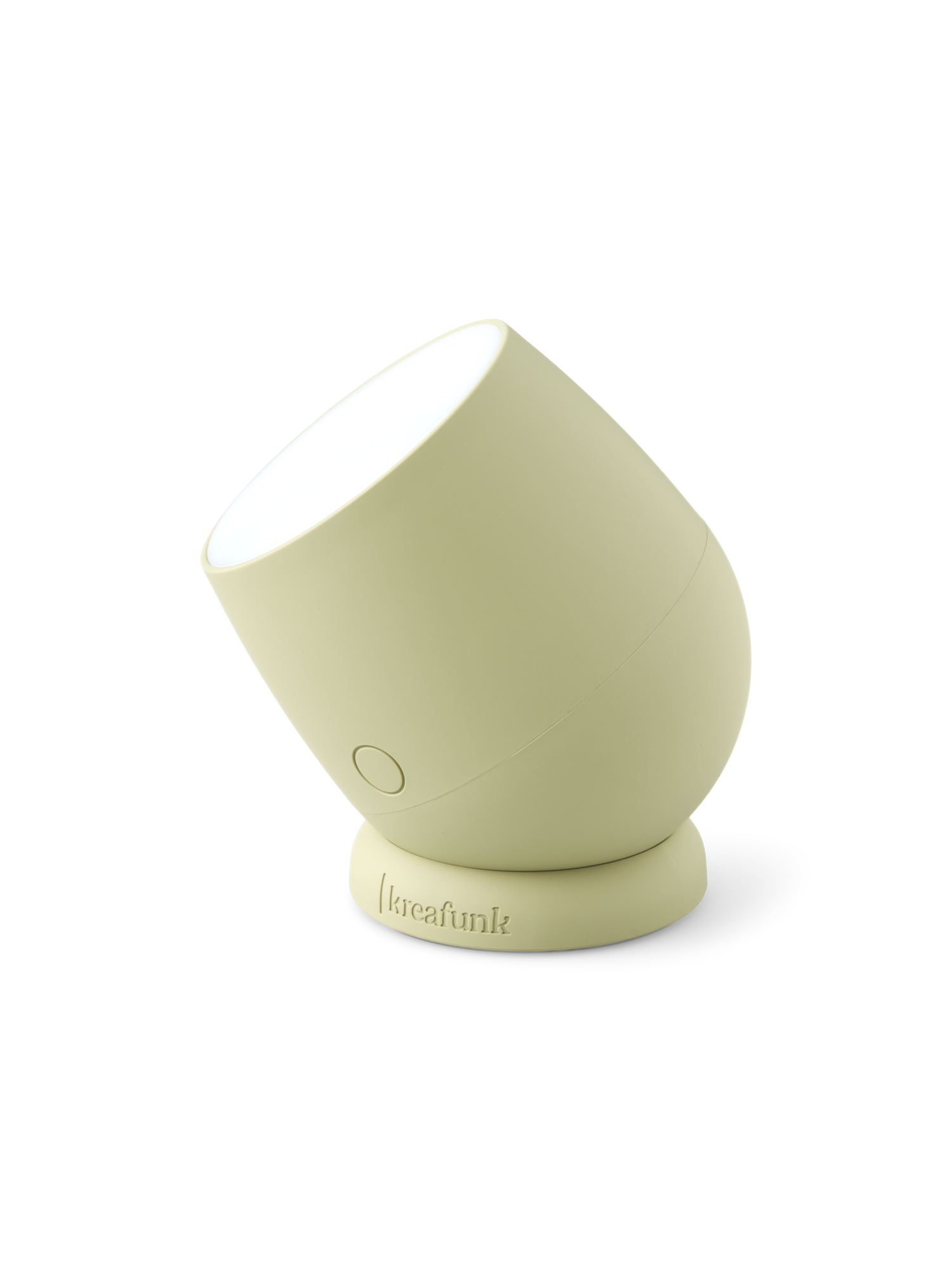 Bordlampe | ABS/metal/silikone. 8,2 x 8,2 x 9,6 cm. | Milky Green | Kreafunk