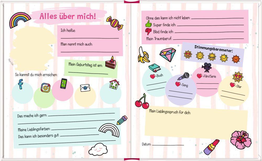 Freundebuch – Funny Patches mit Wende-Pailletten