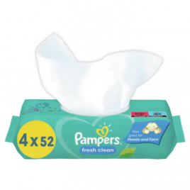 Pampers Fresh clean babydoekjes 4 verpakkingen