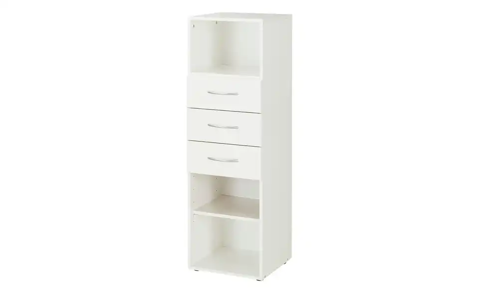 Regal Multischrank-System 40 cm 126 cm Weiß