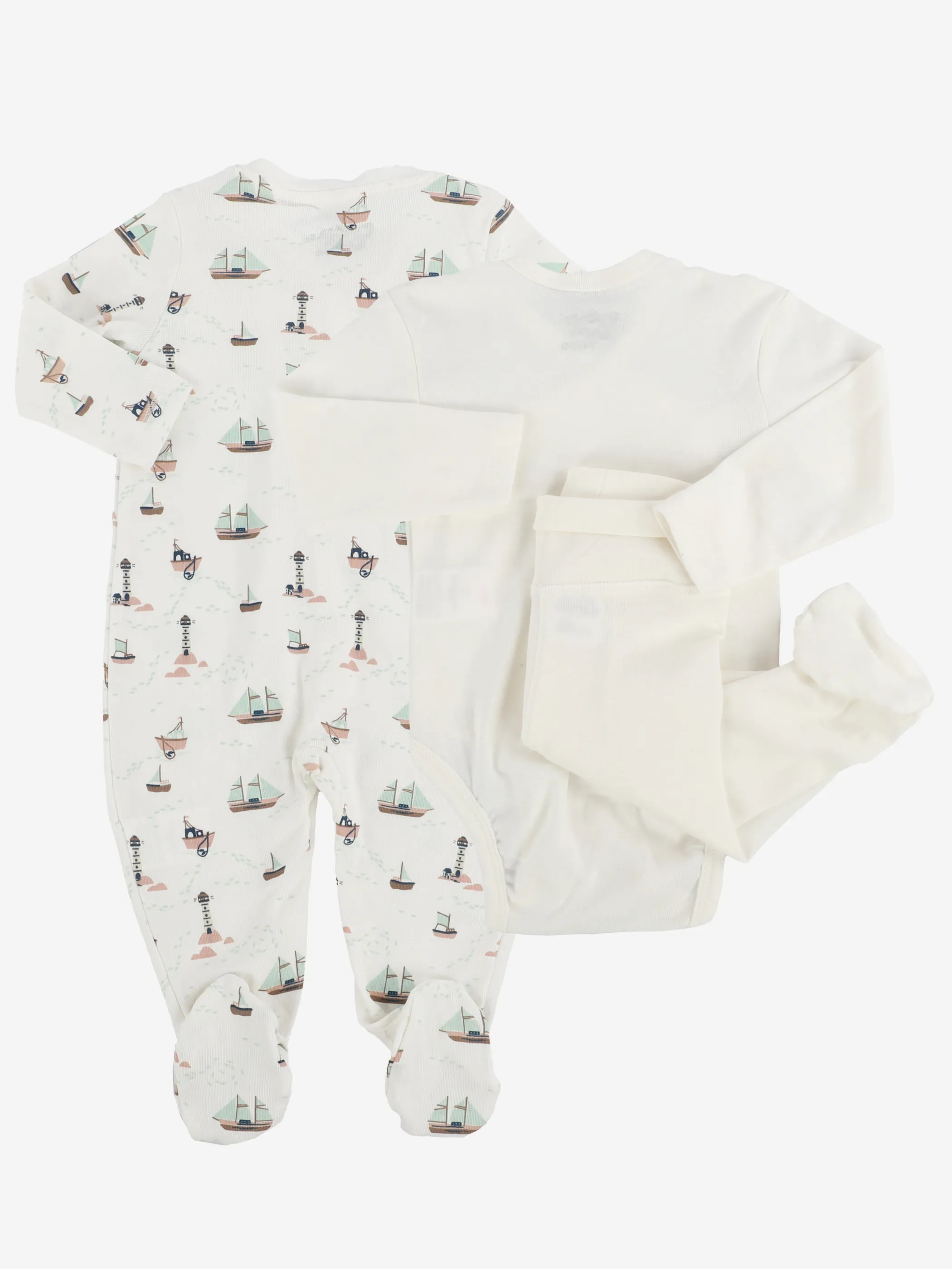 Baby Strampler Set, best. aus Body, Strampler, Hose und Mütze