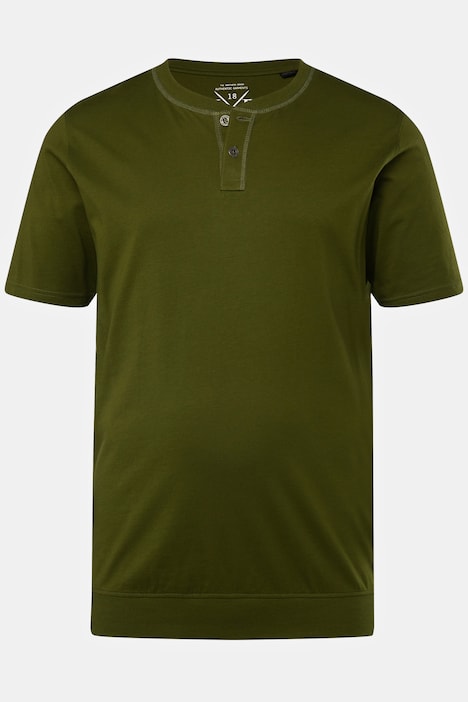 JP 1880 Henley, Bauchfit, Halbarm, Rundhals, bis 8 XL