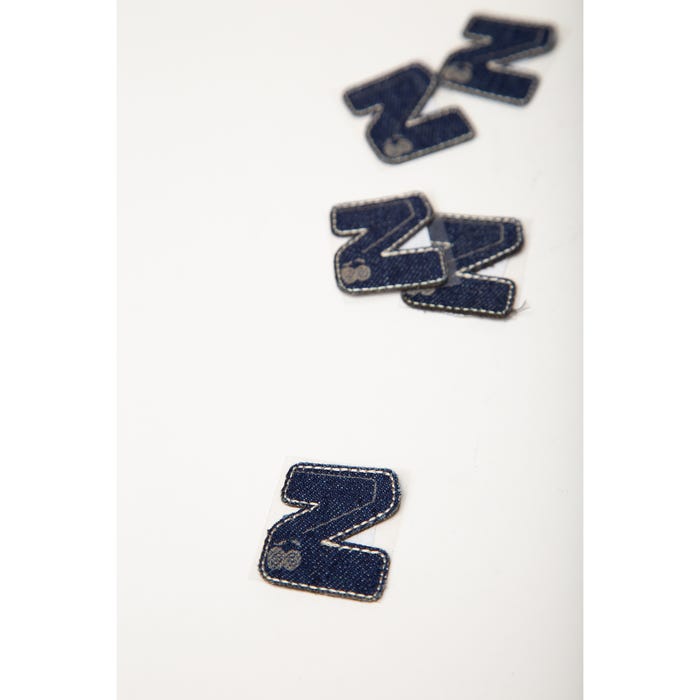 Atelier Veritas-Denim patch letters en cijfers