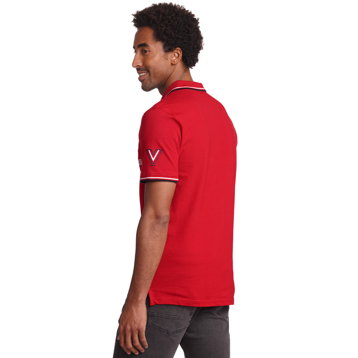 VanVaan Herren Poloshirt mit Print rot