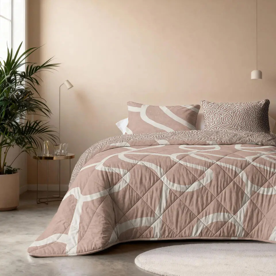 Dekbed zonder Overtrek Shapes 200x200 – Zacht & Wasbaar – Incl. 2 Kussenslopen