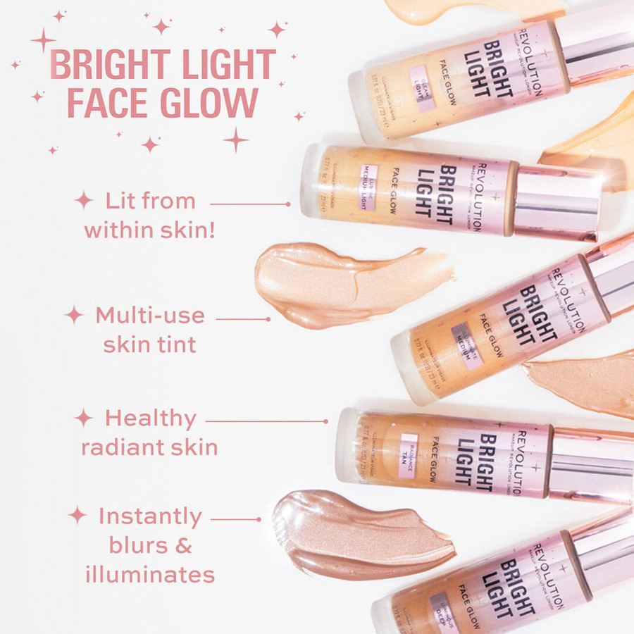 Makeup Revolution Revolution Bright Light Face Glow Radiance Tan 23ml