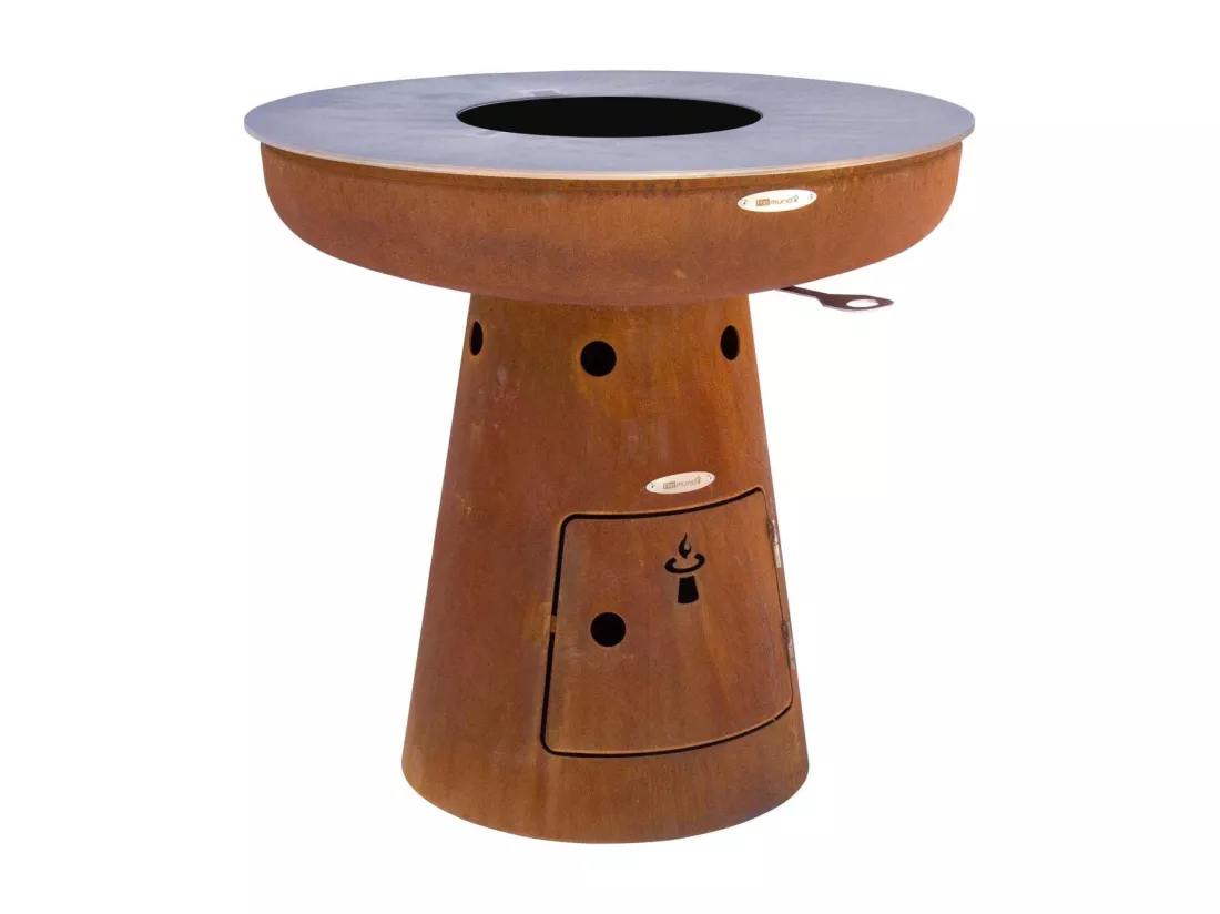 Barbecue brasero en acier Nero Hauteur 105 cm Diamètre 102 cm