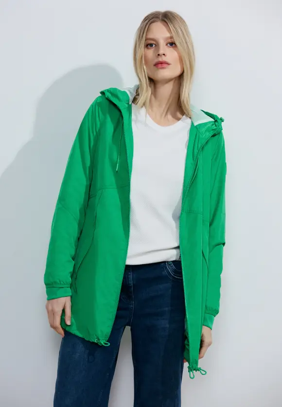 Langer Windbreaker - grass green