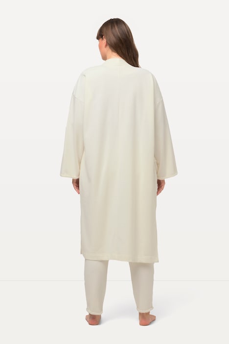 Loungewear-Longjacke, Oversized, kuschelweich, extralang